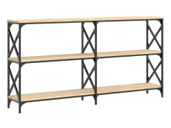 Consola| Mesa consola 156x28x80,5cm derivados de madeira carvalho sonoma PT653187 Castanho