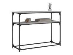 Consola* Mesa consola 100x35,5x75cm derivados de madeira sonoma PT723492 Cinzento