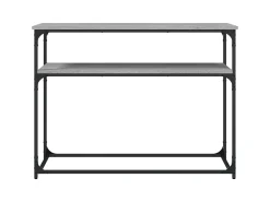 Consola* Mesa consola 100x35,5x75cm derivados de madeira sonoma PT723492 Cinzento