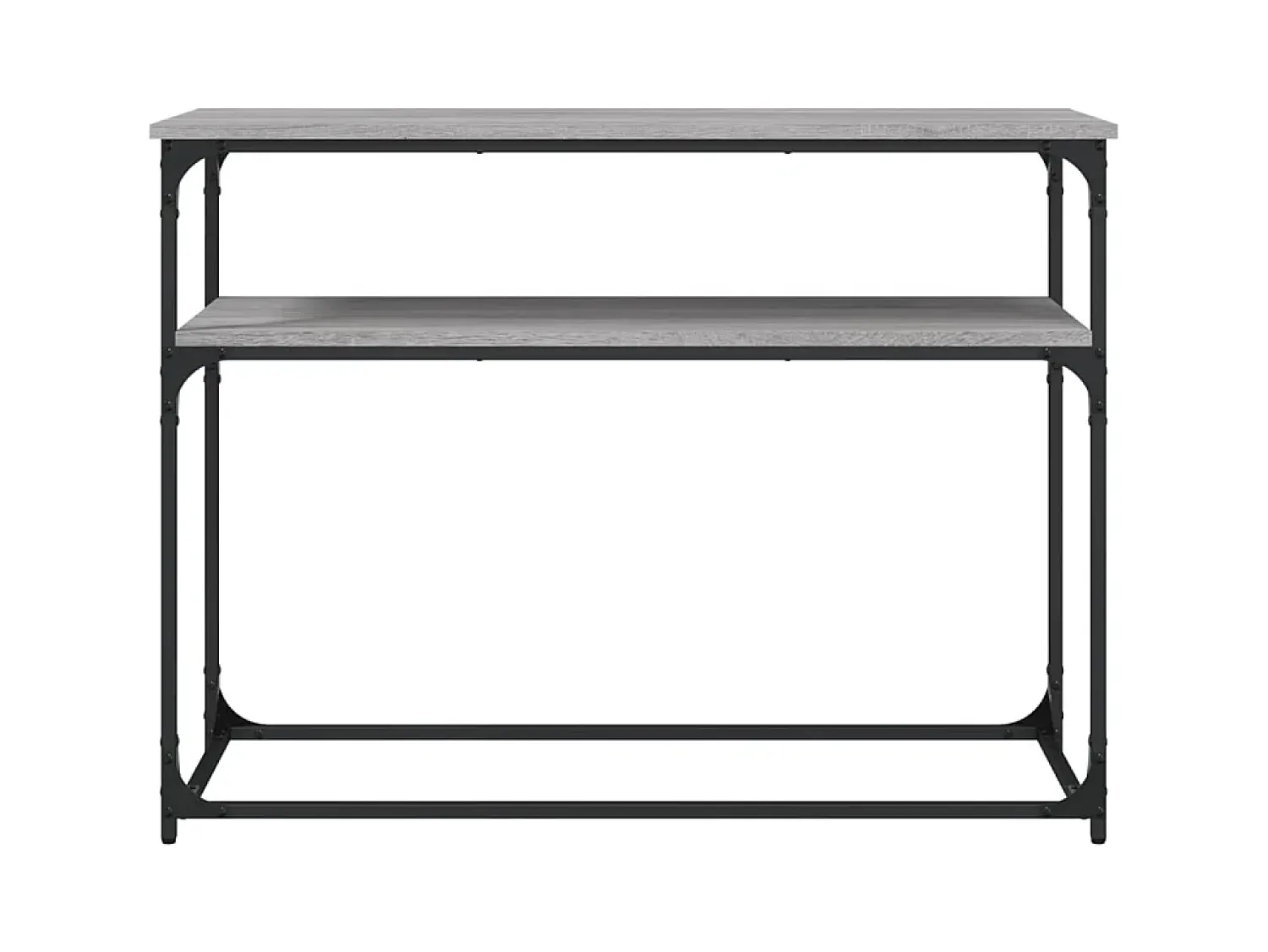 Consola* Mesa consola 100x35,5x75cm derivados de madeira sonoma PT723492 Cinzento