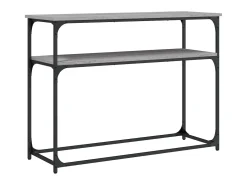Consola* Mesa consola 100x35,5x75cm derivados de madeira sonoma PT723492 Cinzento