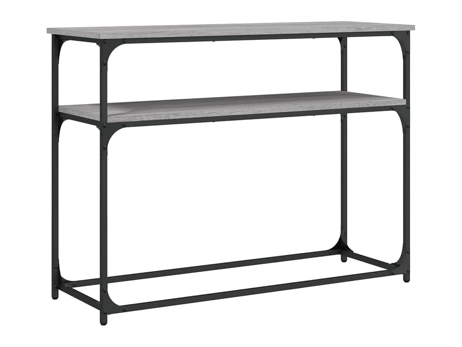 Consola* Mesa consola 100x35,5x75cm derivados de madeira sonoma PT723492 Cinzento
