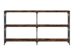 Consola| Mesa consola 156x28x80,5cm derivados de madeira carvalho fumado PT943493 Castanho