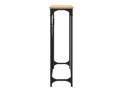 vidaxl Mesa consola 102x22,5x75cm derivados de madeira carvalho sonoma^ Consola