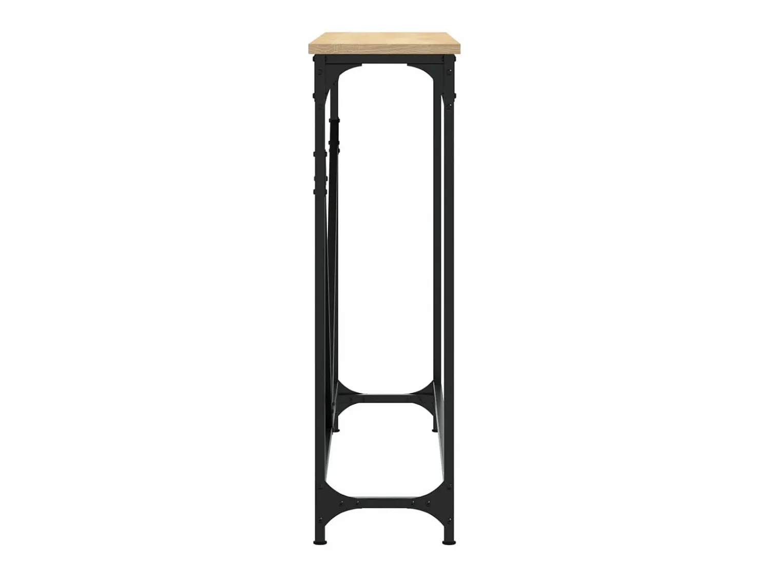 vidaxl Mesa consola 102x22,5x75cm derivados de madeira carvalho sonoma^ Consola