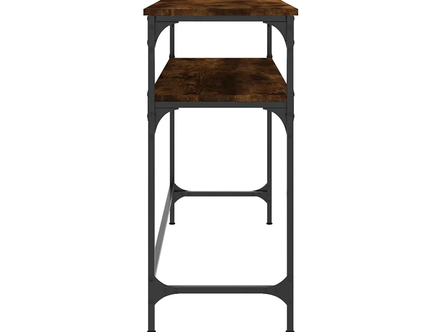 Outlet Mesa consola 100x35,5x75cm derivados de madeira carvalho fumado PT402122 Castanho