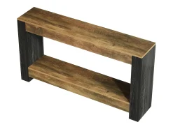 Consola*Tribesigns Mesa Console de 160 cm de Comprimento para Entrada, Mesa de Entrada em Madeira Rústica para Sala Castanho