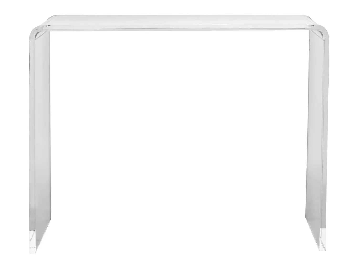 Consola* Mesa Console em Ácrílico SucceBuy, Mesa Auxiliar para Hall de Entrada, 97 X 38 X 74 CM Transparente