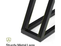 Best Tribesigns Mesa Console Estreita de 160 cm, Mesa para Sofá Longa para Trás do Sofá para Entrada, Corredor, Sala de Estar, Preta Preto