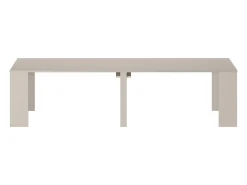 Vente-unique Mesa console extensível 12 lugares - 6 extensões - - ONEGA Bege