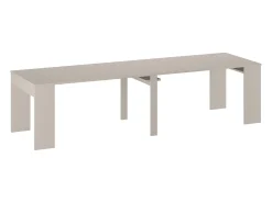Vente-unique Mesa console extensível 12 lugares - 6 extensões - - ONEGA Bege