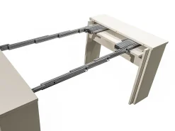 Vente-unique Mesa console extensível 12 lugares - 6 extensões - - ONEGA Bege