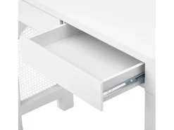ModernLuxe Mesa console 120x35,5x76,5cm - con 2 gavetas - con tomada de corrente - MDF -^ Consola