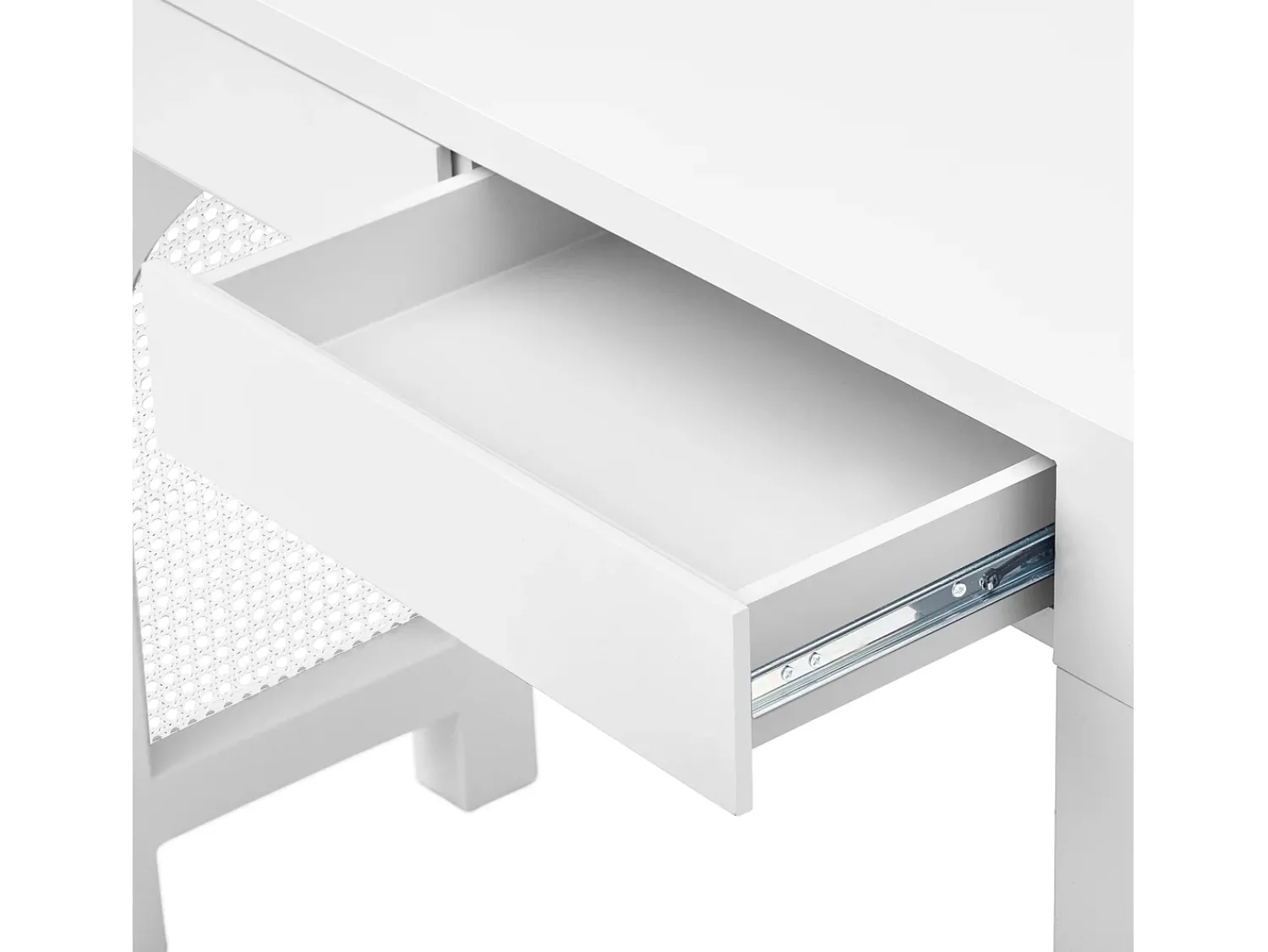 ModernLuxe Mesa console 120x35,5x76,5cm - con 2 gavetas - con tomada de corrente - MDF -^ Consola