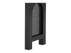 Hot ModernLuxe Mesa console 120x35,5x76,5cm - con 2 gavetas - con tomada de corrente - MDF - Preto