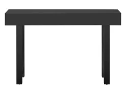 Hot ModernLuxe Mesa console 120x35,5x76,5cm - con 2 gavetas - con tomada de corrente - MDF - Preto