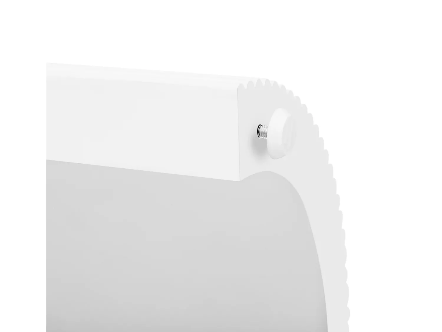 Consola*ModernLuxe Mesa console 120x33x76cm - con 2 gavetas - Cantos arredondados - MDF - Branco