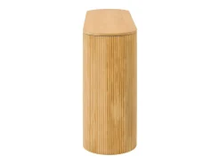 ModernLuxe Mesa console 120x33x76cm - con 2 gavetas - Cantos arredondados - MDF - Natural^ Consola