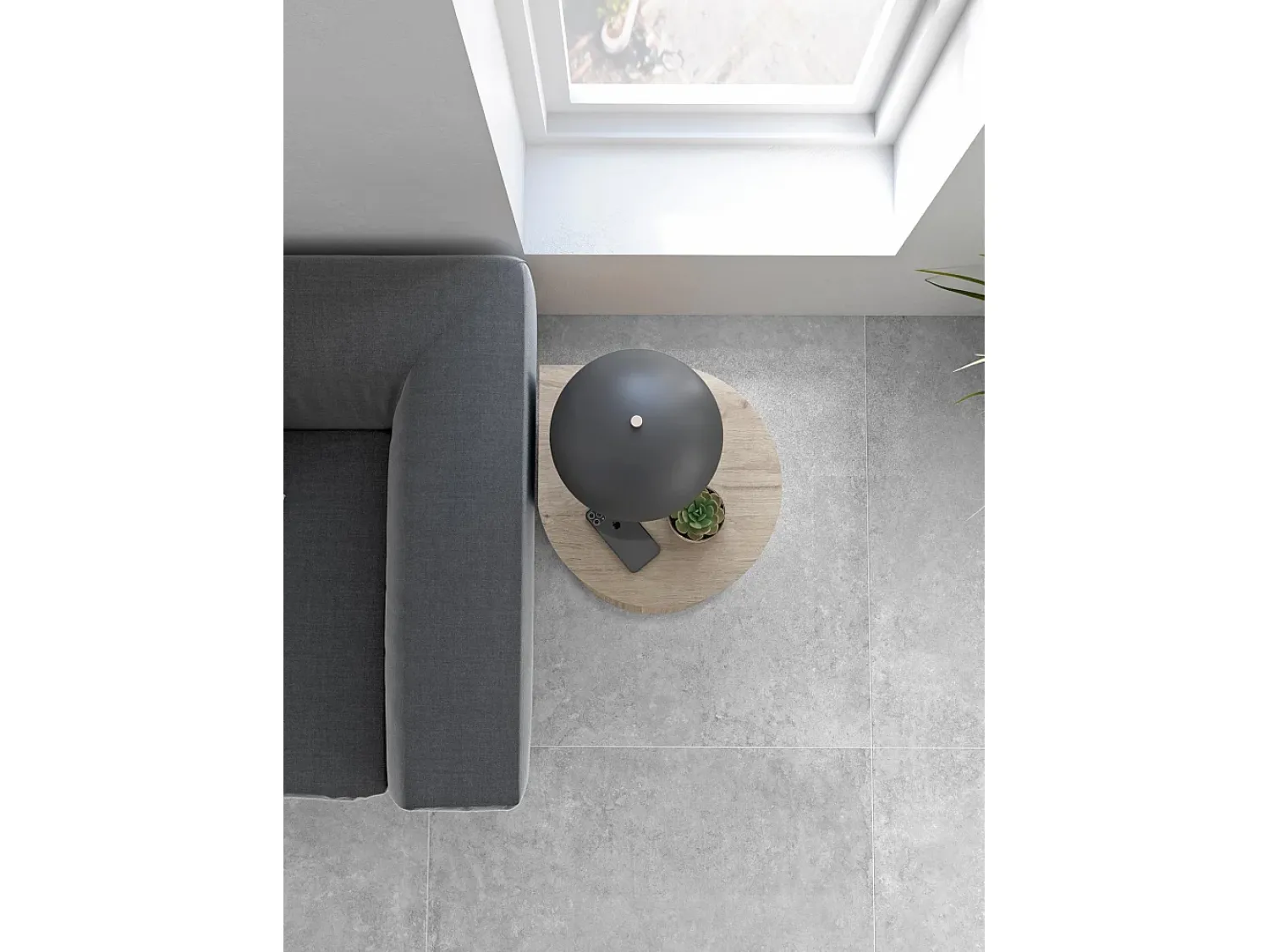 Online Herdasa Mesa de apoio - A62cm x L46cm x P55cm carvalho claro -Trébol Natural claro