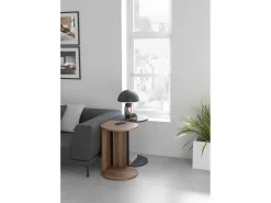 Mesa De Apoio*Herdasa Mesa de apoio - A62cm x L46cm x P55cm nogueira -Trébol Castanho