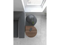 Mesa De Apoio*Herdasa Mesa de apoio - A62cm x L46cm x P55cm nogueira -Trébol Castanho