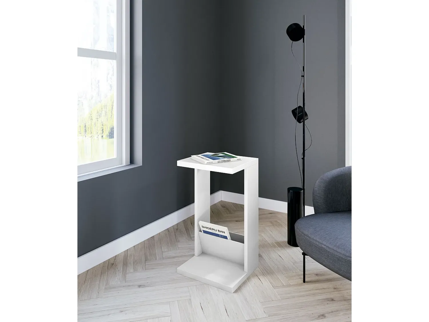 Herdasa Mesa de apoio - A70cm x L40cm x P35cm -Trébol^ Mesa De Apoio