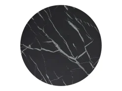 vidaxl Mesa de apoio 45 cm dourada e vidro temperado preto mármore^ Mesa De Apoio