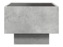 Mesa De Centro*vidaxl Mesa de apoio c/ LEDs 40x40x30 cm derivados de madeira Cinzento