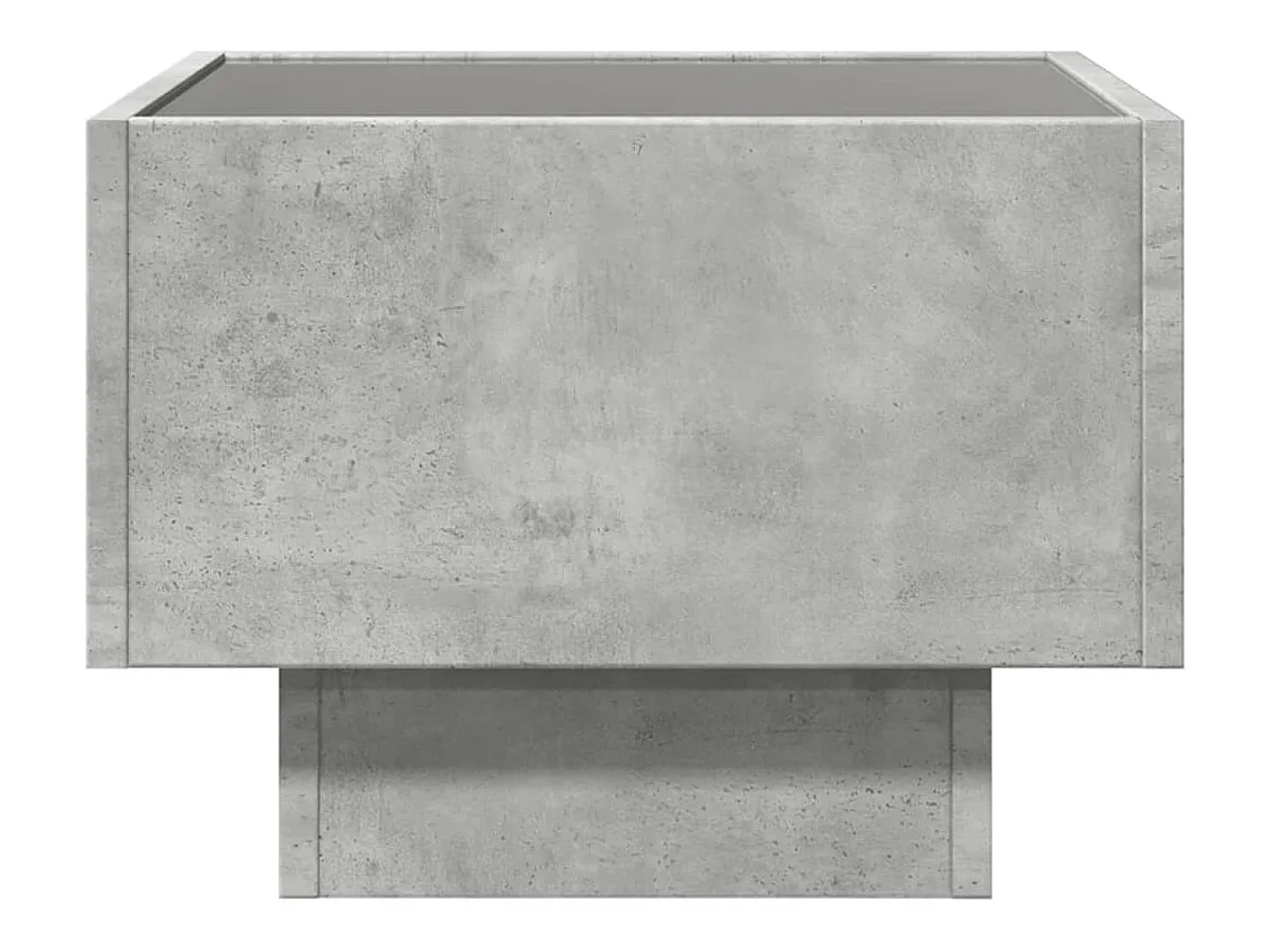 Mesa De Centro*vidaxl Mesa de apoio c/ LEDs 40x40x30 cm derivados de madeira Cinzento