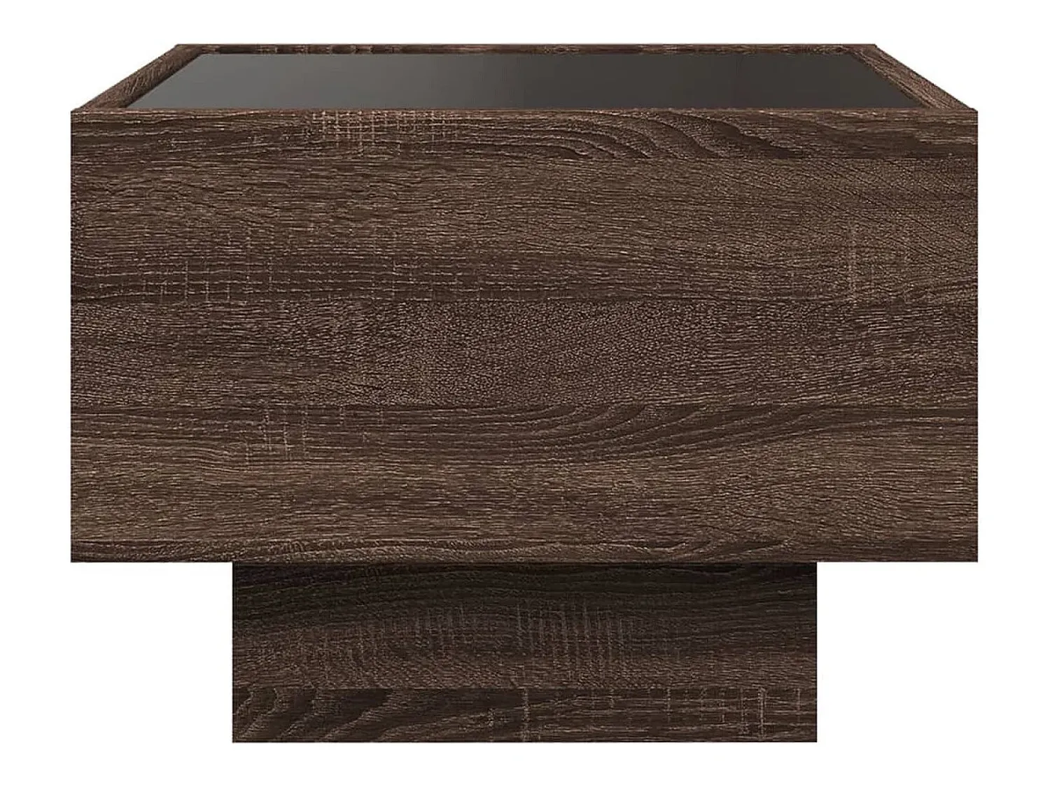 vidaxl Mesa de apoio c/ LEDs 40x40x30 cm derivados de madeira^ Mesa De Centro