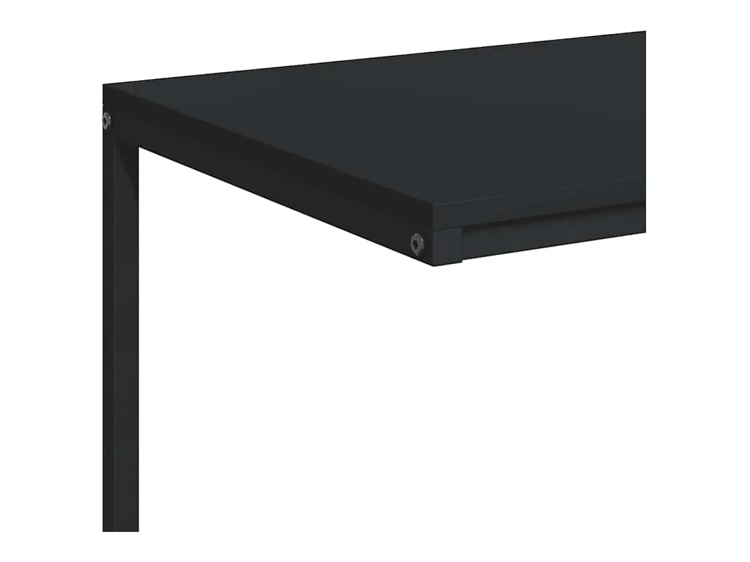 vidaxl Mesa de apoio c/ rodas 55x35x70 cm derivados de madeira preta^ Mesa De Apoio