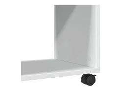 Mesa De Apoio*vidaxl Mesa de apoio c/ rodas 70x35x60 cm derivados de madeira Branco
