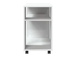 Mesa De Apoio*vidaxl Mesa de apoio c/ rodas 70x35x60 cm derivados de madeira Branco