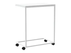 Mesa De Apoio*vidaxl Mesa de apoio c/ rodas 55x35x70 cm derivados de madeira branca Branco