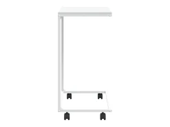 Mesa De Apoio*vidaxl Mesa de apoio c/ rodas 55x35x70 cm derivados de madeira branca Branco