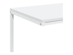 Mesa De Apoio*vidaxl Mesa de apoio c/ rodas 55x35x70 cm derivados de madeira branca Branco