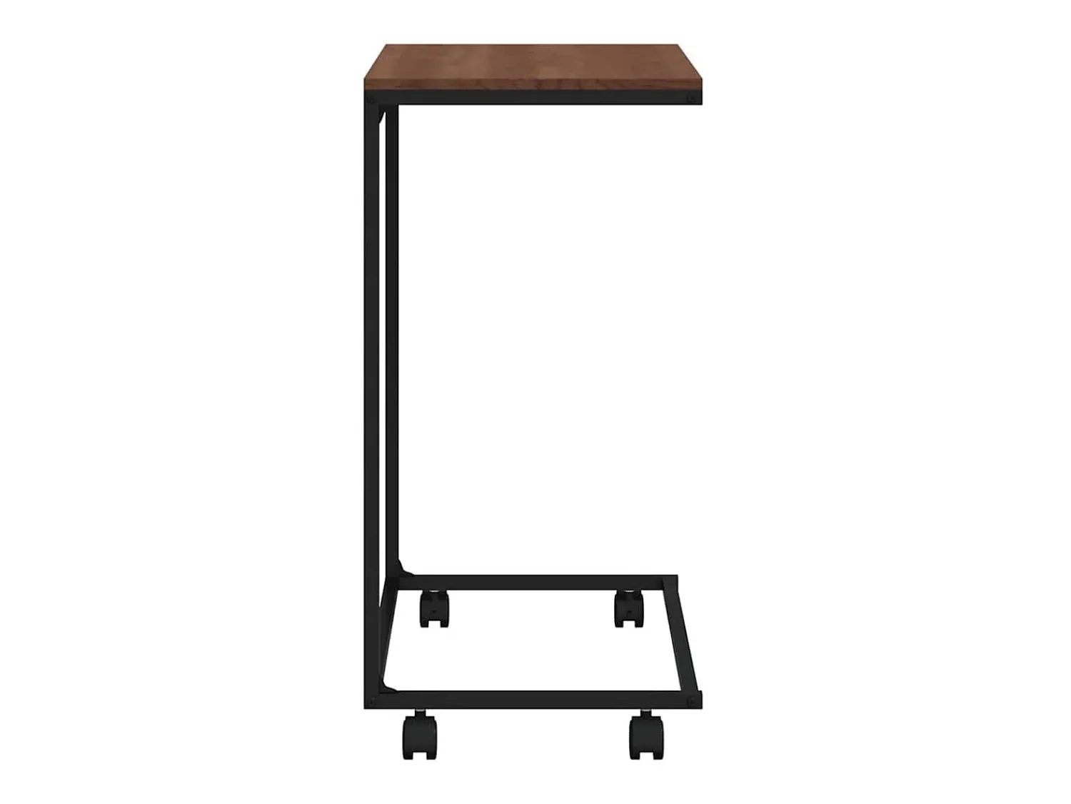 vidaxl Mesa de apoio c/ rodas 55x35x70 cm madeira processada^ Mesa De Apoio