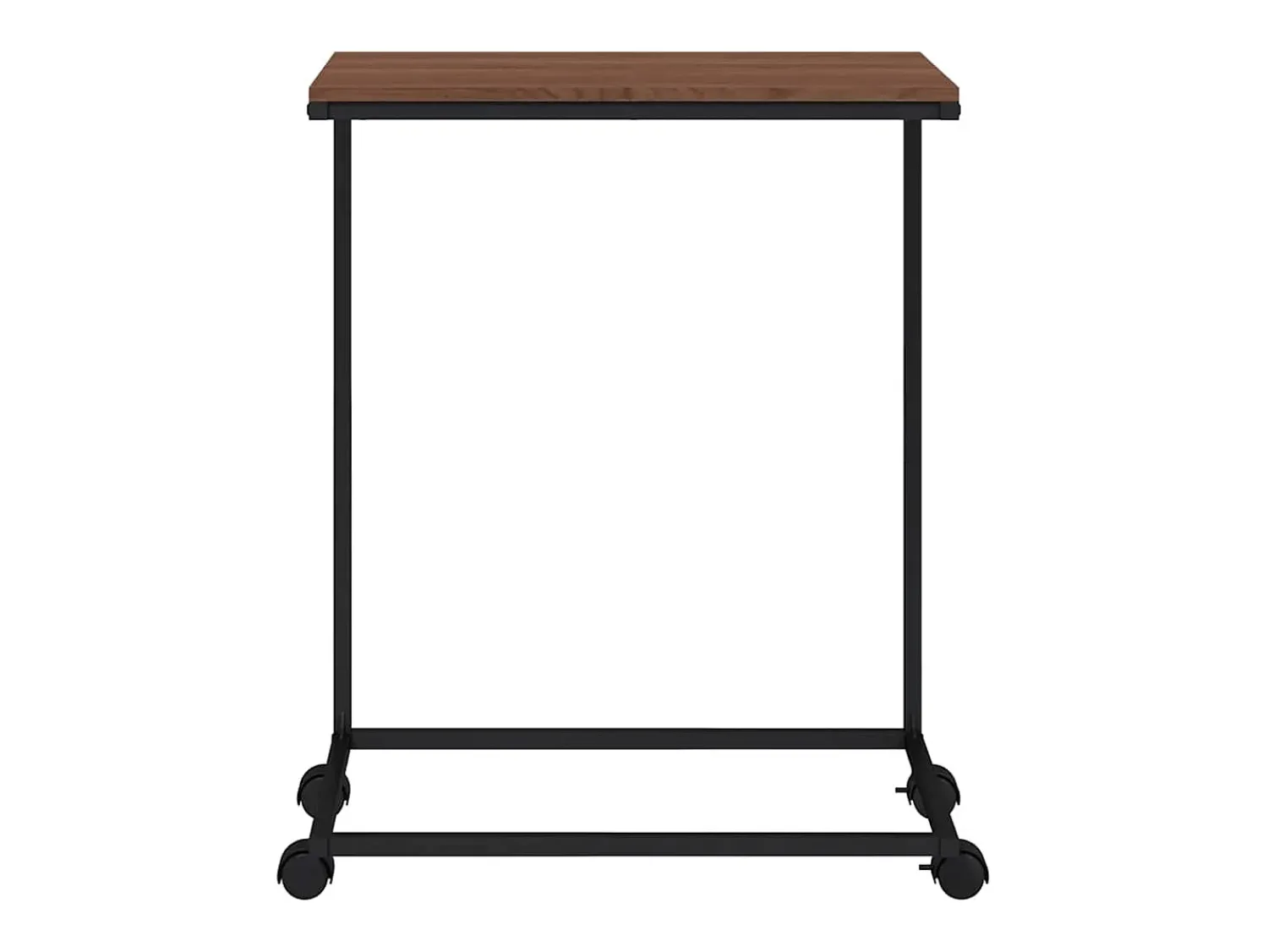 vidaxl Mesa de apoio c/ rodas 55x35x70 cm madeira processada^ Mesa De Apoio
