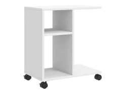 Sale Mesa de apoio c/ rodas 50x30x55 cm derivados de madeira PT735247 Branco