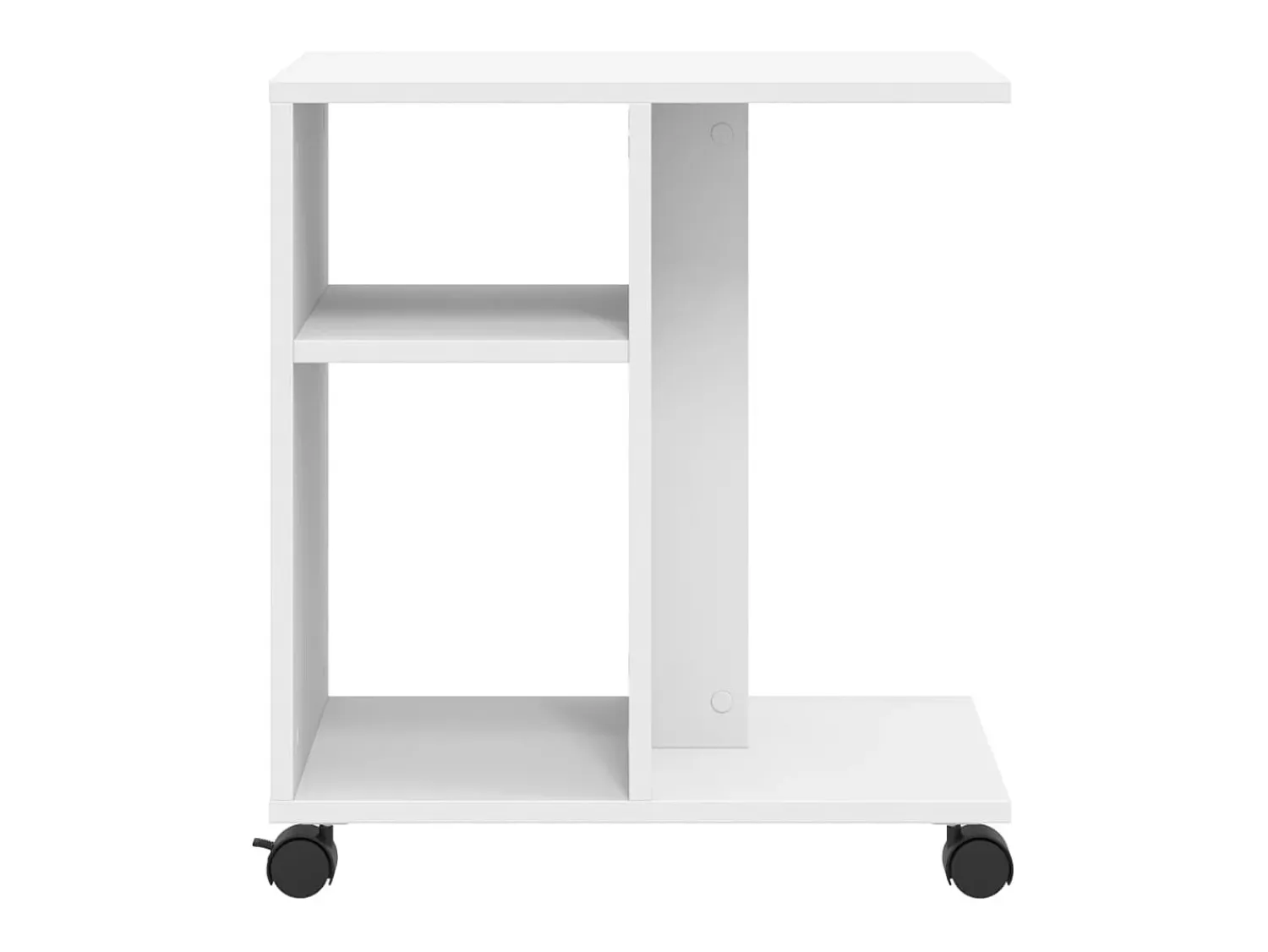 Sale Mesa de apoio c/ rodas 50x30x55 cm derivados de madeira PT735247 Branco