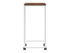 Mesa De Apoio*vidaxl Mesa de apoio c/ rodas 40x30x63,5cm derivados de madeira branca Branco