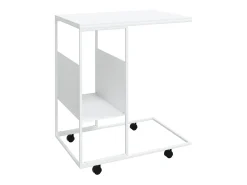 Mesa De Apoio* Mesa de apoio c/ rodas 55x36x63,5cm derivados de madeira PT428296 Branco