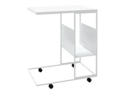 Mesa De Apoio* Mesa de apoio c/ rodas 55x36x63,5cm derivados de madeira PT428296 Branco