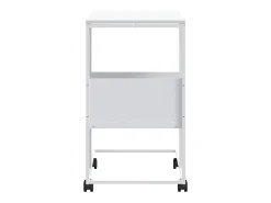 Mesa De Apoio|vidaxl Mesa de apoio c/ rodas 55x36x63,5cm derivados de madeira Branco