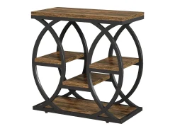 Tribesigns Mesa de apoio com 4 andares, mesa de cabeceira estreita de 60 cm com armazenamento para sala, quarto de dormir, entrada^ Mesa De Apoio