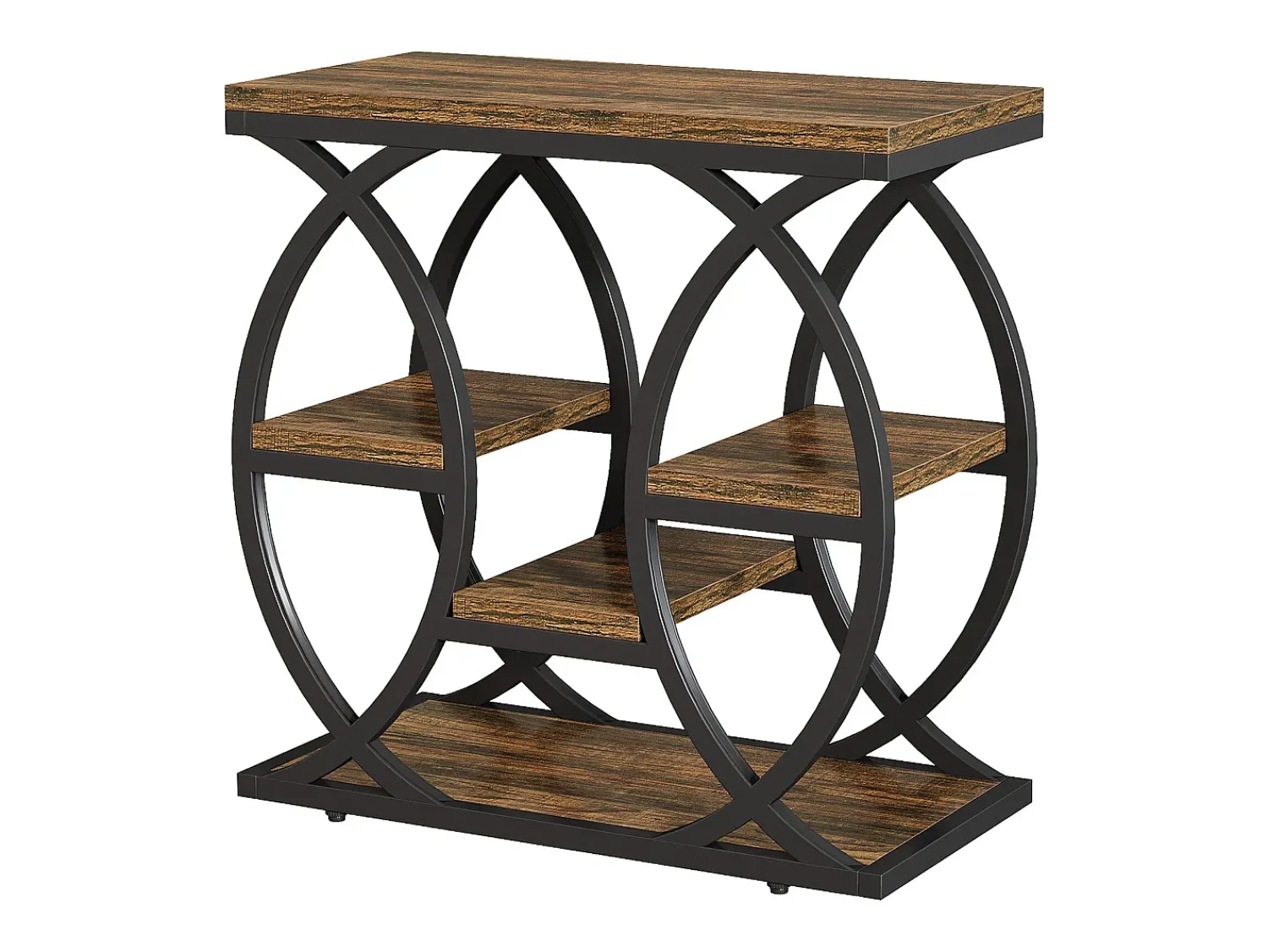 Tribesigns Mesa de apoio com 4 andares, mesa de cabeceira estreita de 60 cm com armazenamento para sala, quarto de dormir, entrada^ Mesa De Apoio