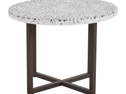 Mesa De Apoio|Loft24 Mesa de apoio com 2 gavetas em MDF verde-esmeralda Branco