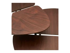 Mesa De Centro*Loft24 Mesa de apoio com 1 prateleira em pinho Castanho