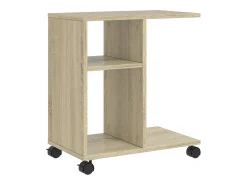 Mesa de apoio com rodas derivados de madeira carvalho sonoma PT158493^ Mesa De Apoio