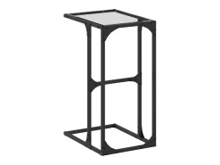 Mesa de apoio com vidro 40x30x61,5 cm aço PT699792^ Mesa De Apoio